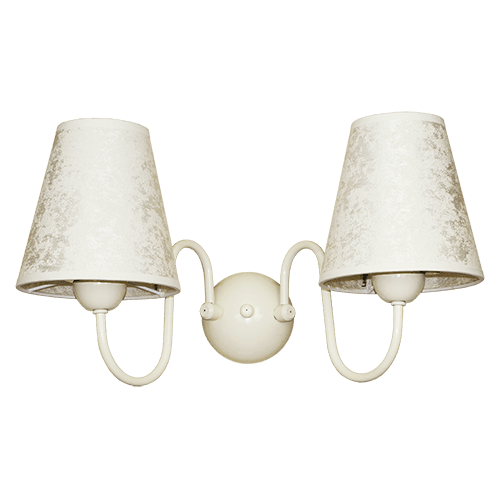 CITY LUX АПЛИК БРУНАТЕ КРЕМ, АБАЖУРИ ГАЛАТА КРЕМ, 2XE27