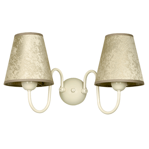 CITY LUX АПЛИК БРУНАТЕ КРЕМ, АБАЖУРИ ГАЛАТА БРОНЗ, 2XE27