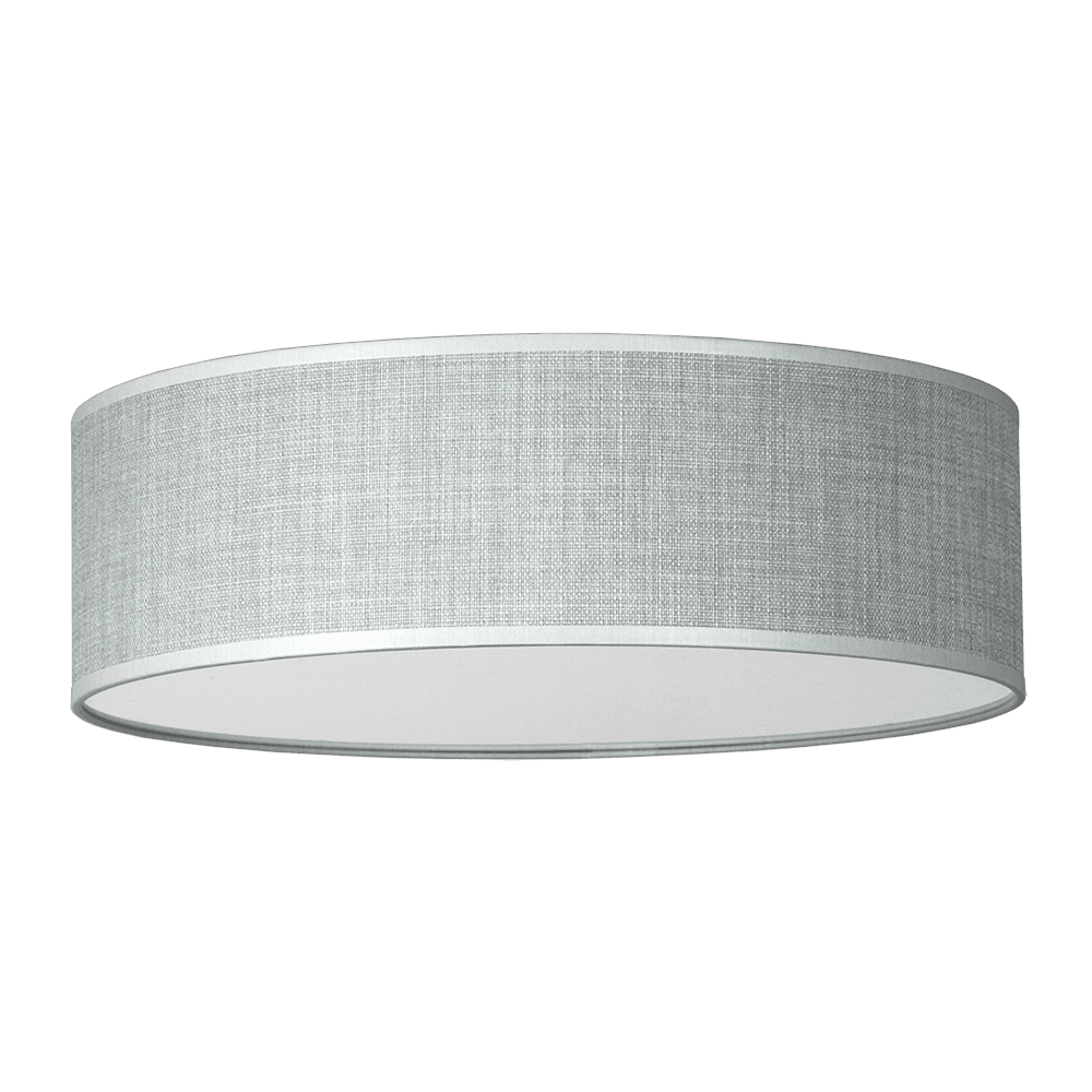 CITY LUX ПЛАФОН МЕТРОПОЛ Ø400 БЯЛ, АБАЖУР САМИ СИВ, 3XE27