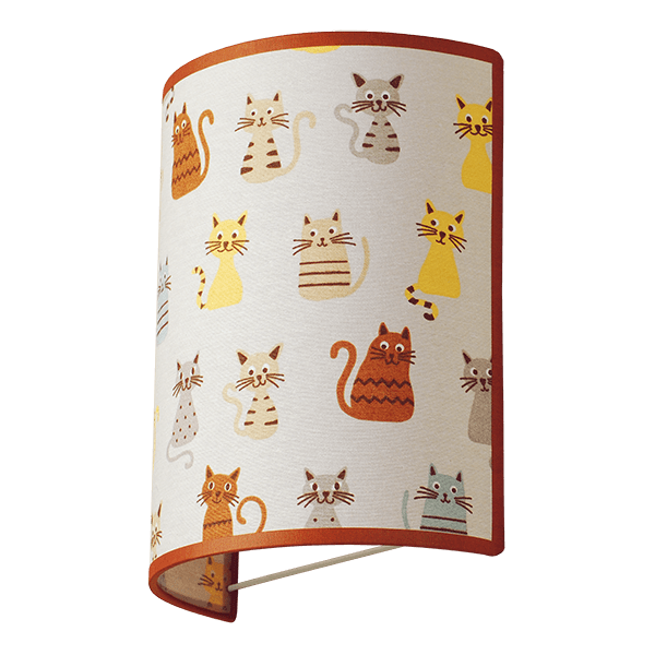 CITY LUX АПЛИК КОТКИ БЯЛ, 1XE27