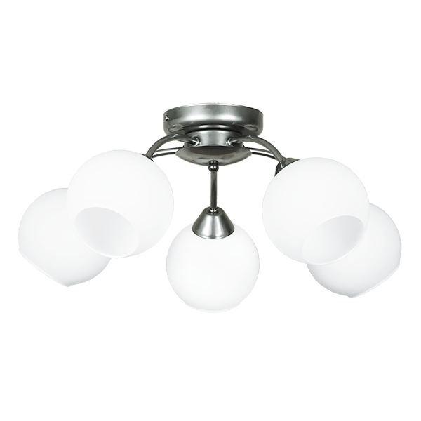 CITY LUX ПЛАФОН МОРЕЛО ХРОМ, 5XE27