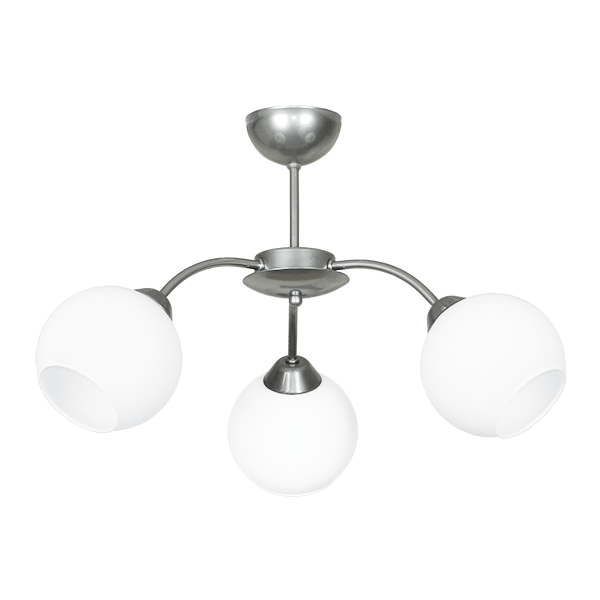 CITY LUX ПЛАФОН ЧЕРИ ХРОМ, 3XE27