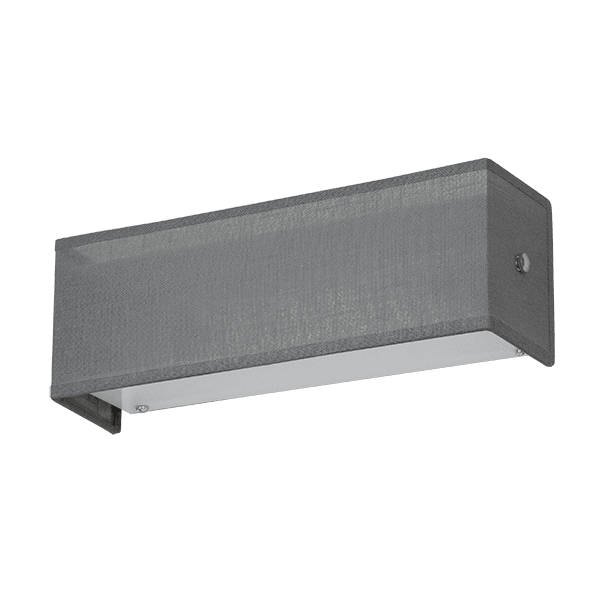 CITY LUX АПЛИК РИЦ БЯЛ, АБАЖУР КАМЕЛОТ СИВ, 2XE27