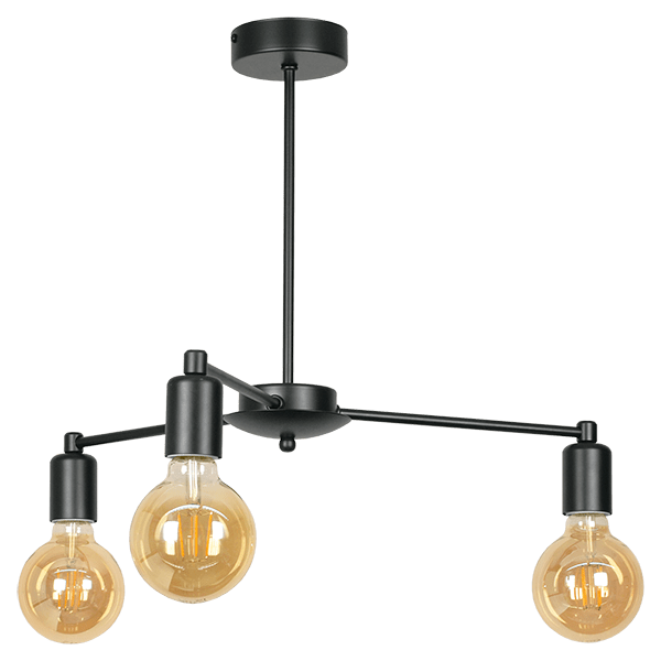 CITY LUX ПЛАФОН РАМ ЧЕРЕН, 3XE27