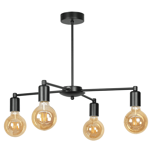 CITY LUX ПЛАФОН РАМ ЧЕРЕН, 4XE27