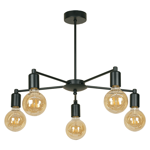 CITY LUX ПЛАФОН РАМ ЧЕРЕН, 5XE27