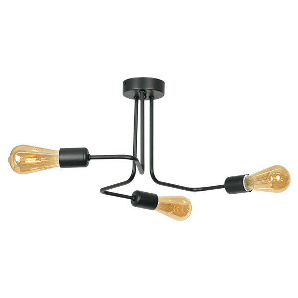 CITY LUX ПЛАФОН ТРЕНТО ЧЕРЕН, 3XE27