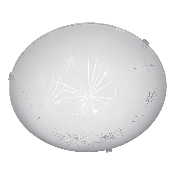 CITY LUX ПЛАФОНИЕРА ИСКРИ LED 12W, Ø300, БЯЛ ГЛАНЦ