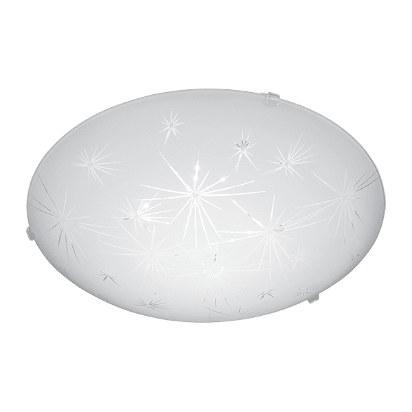 CITY LUX ПЛАФОНИЕРА ИСКРИ LED 18W, Ø400, БЯЛ ГЛАНЦ