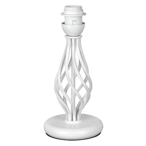 CITY LUX АРМАТУРА ЗА НАСТОЛНА ЛАМПА АТЛАС БЯЛ, 1XE27