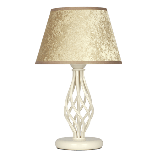 CITY LUX НАСТОЛНА ЛАМПА АТЛАС КРЕМ, АБАЖУР ГАЛАТА БРОНЗ, 1XE27