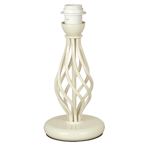 CITY LUX АРМАТУРА ЗА НАСТОЛНА ЛАМПА АТЛАС КРЕМ, 1XE27