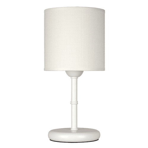 CITY LUX НАСТОЛНА ЛАМПА МЕТРОПОЛ БЯЛ, АБАЖУР САМИ БЯЛ, 1XE27