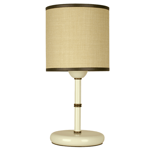 CITY LUX НАСТОЛНА ЛАМПА МЕТРОПОЛ КРЕМ, АБАЖУР САМИ ЕКРЮ, 1XE27