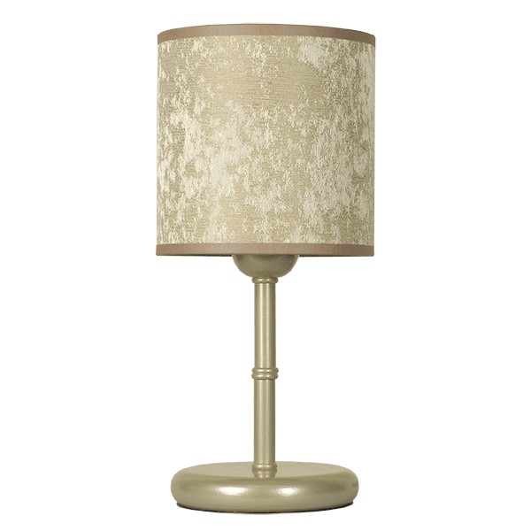 CITY LUX НАСТОЛНА ЛАМПА МЕТРОПОЛ НИКЕЛ, АБАЖУР ГАЛАТА БРОНЗ, 1XE27