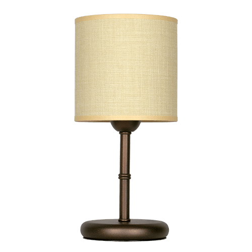 CITY LUX НАСТОЛНА ЛАМПА МЕТРОПОЛ ПАТИНА, АБАЖУР САМИ ЕКРЮ, 1XE27