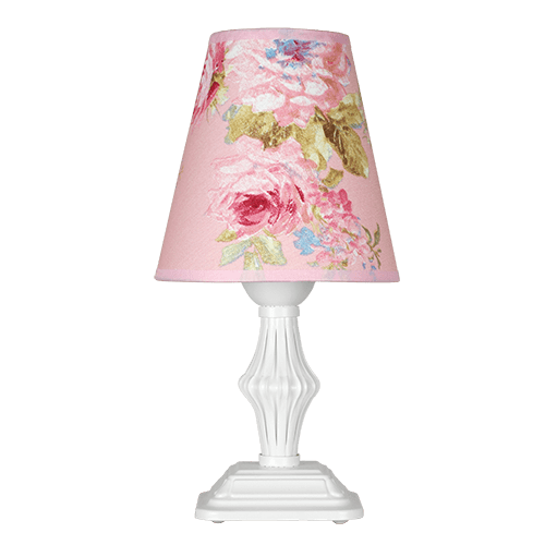 CITY LUX НАСТОЛНА ЛАМПА АШЛИ БЯЛ, АБАЖУР БРАЙТЪН РОЗОВ, 1XE27