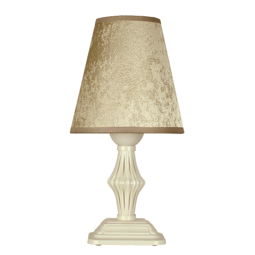 CITY LUX НАСТОЛНА ЛАМПА АШЛИ КРЕМ, АБАЖУР ГАЛАТА БРОНЗ, 1XE27