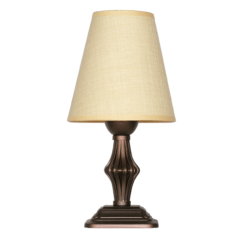 CITY LUX НАСТОЛНА ЛАМПА АШЛИ ПАТИНА, АБАЖУР САМИ ЕКРЮ, 1XE27