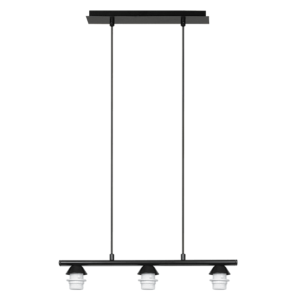 CITY LUX АРМАТУРА ЗА ПЕНДЕЛ КУБО ЧЕРЕН, 3XE27