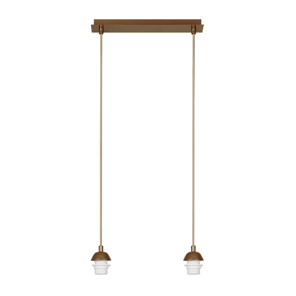 CITY LUX АРМАТУРА ЗА ПЕНДЕЛ МИЛАНО СТАРО ЗЛАТО, 2XE27