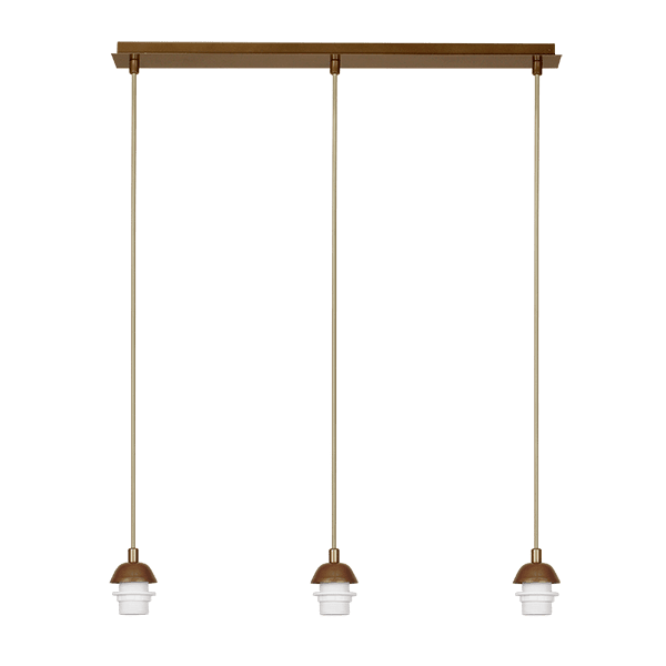 CITY LUX АРМАТУРА ЗА ПЕНДЕЛ МИЛАНО СТАРО ЗЛАТО, 3XE27