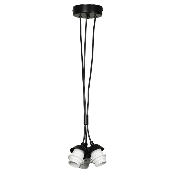 CITY LUX АРМАТУРА ЗА ПЕНДЕЛ АРНО ЧЕРЕН, 3XE27