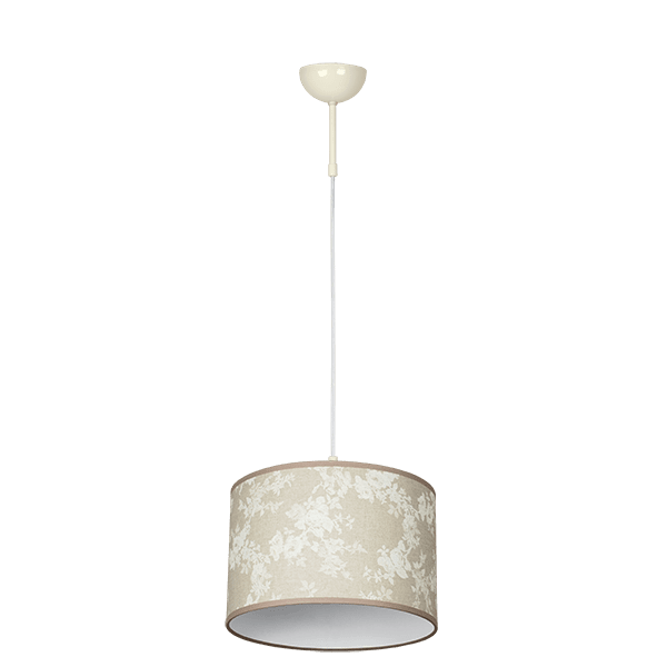 CITY LUX ПЕНДЕЛ ЛАМАНШ - ЦИЛИНДЪР, Ø300, КРЕМ, 1XE27