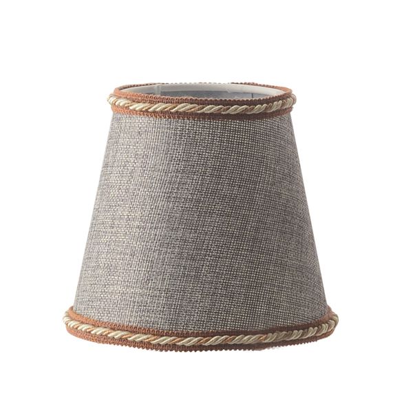 ACA LIGHTING ABAZOUR GRAY WITH SHIRTY AND BASE FOR E14 ACA-DL831SHE14