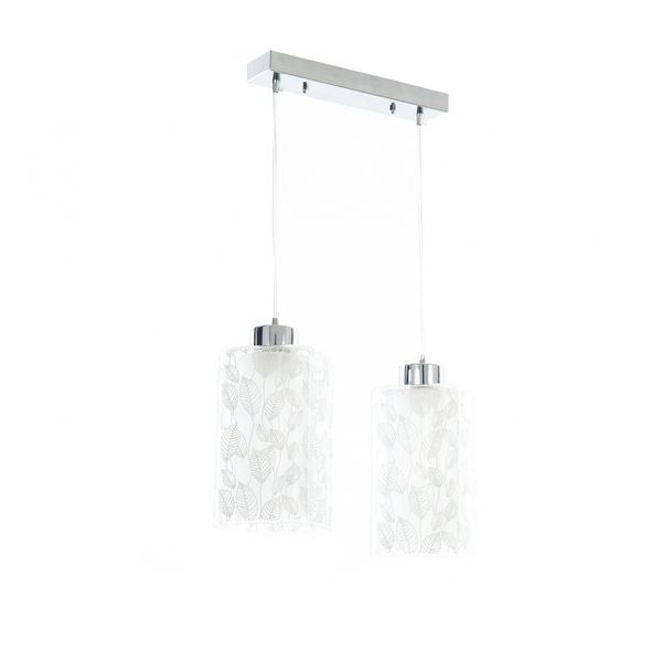 СТЪКЛЕН ПОЛИЛЕЙ ХРОМ 2X40W 1183/2