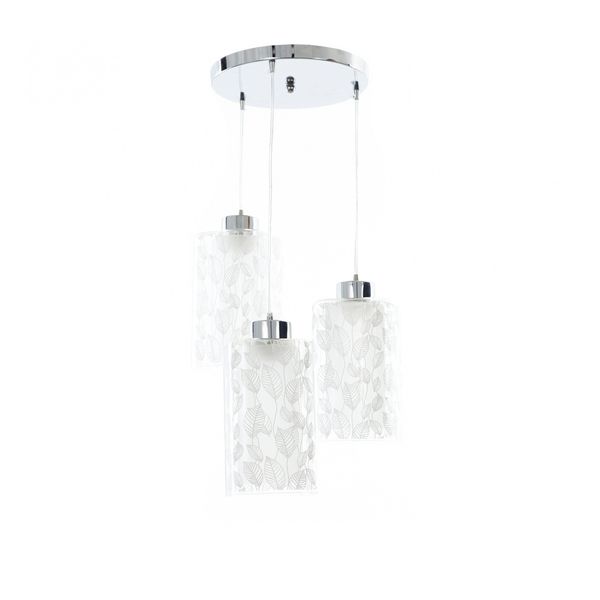 СТЪКЛЕН ПОЛИЛЕЙ ХРОМ 3X40W 1183/3P