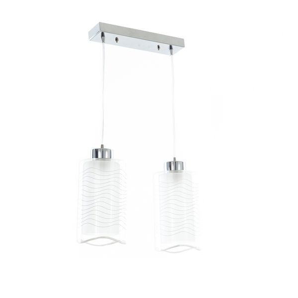 СТЪКЛЕН ПОЛИЛЕЙ ХРОМ 2X40W 1184/2