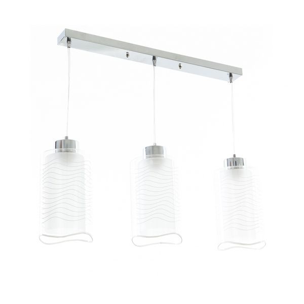 СТЪКЛЕН ПОЛИЛЕЙ ХРОМ 3X40W 1184/3