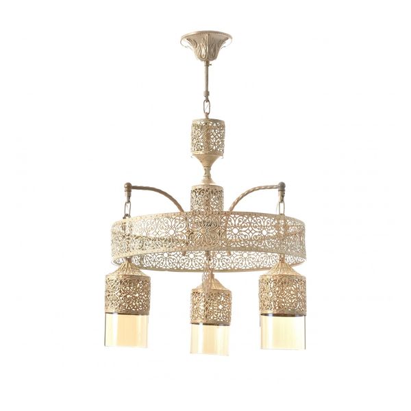 МЕТАЛЕН ПОЛИЛЕЙ БЯЛО ЗЛАТО 3X40W 1527/3