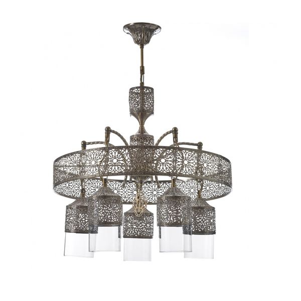 МЕТАЛЕН ПОЛИЛЕЙ БРОНЗ 5X40W 1527/5 QG