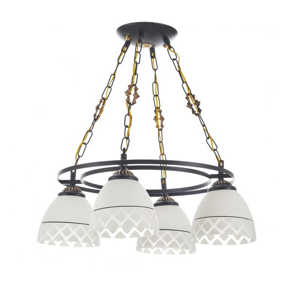 МЕТАЛЕН ПОЛИЛЕЙ ЧЕРЕН 4X40W 1528/4 BK