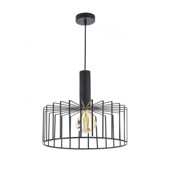 МЕТАЛЕН ПЕНДЕЛ ЧЕРЕН 1X40W 1574 BK