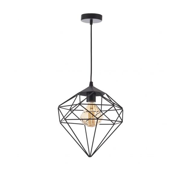 МЕТАЛЕН ПЕНДЕЛ ЧЕРЕН 1X40W 1576 BK