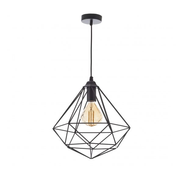 МЕТАЛЕН ПЕНДЕЛ ЧЕРЕН 1X40W 1577 BK