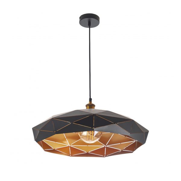 МЕТАЛЕН ПЕНДЕЛ ЧЕРЕН 1X40W 1581L BK