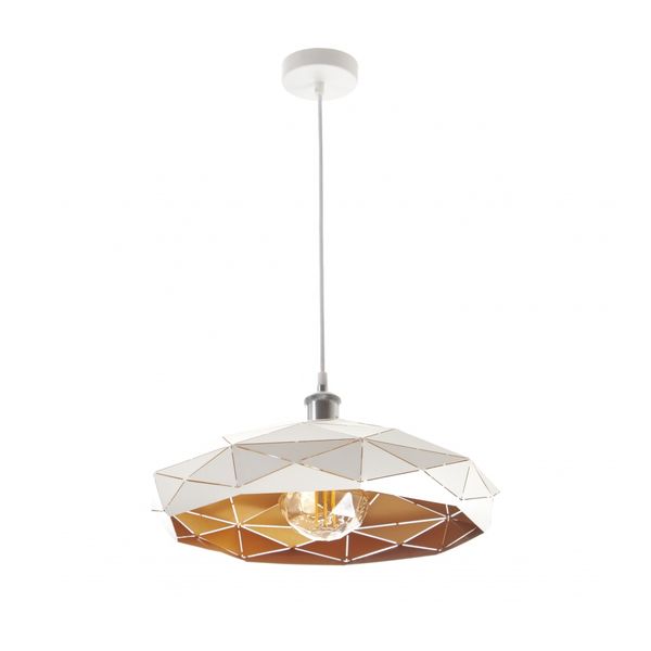 МЕТАЛЕН ПЕНДЕЛ БЯЛ 1X40W 1581М WH