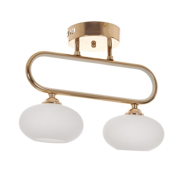 МЕТАЛЕН ПОЛИЛЕЙ ЗЛАТО 2X40W+LED 12W 4000K 1740/2 GD