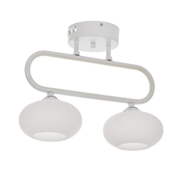 МЕТАЛЕН ПОЛИЛЕЙ БЯЛ 2X40W+LED 12W 4000K 1740/2 WH