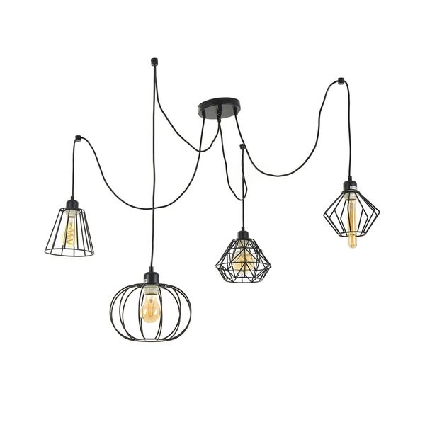 ПОЛИЛЕЙ TIRANA ЧЕРЕН 4XE27 1748