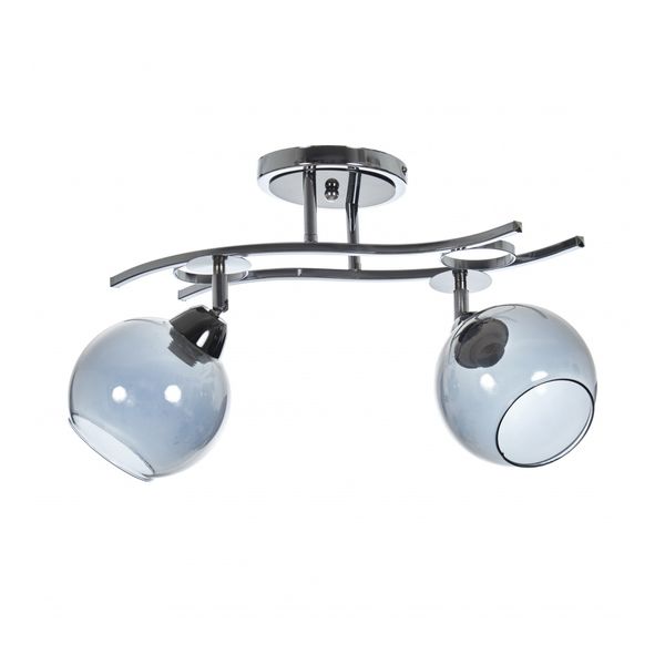 СТЪКЛЕН ПОЛИЛЕЙ ХРОМ 2X40W 1757/2 CH