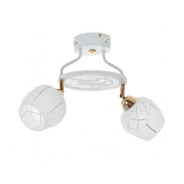 МЕТАЛЕН ПОЛИЛЕЙ БЯЛ LED 15W + 2X40W 4000K 1758/2 CH