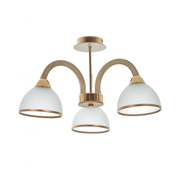 МЕТАЛЕН ПОЛИЛЕЙ БЯЛО ЗЛАТО 3X40W 1759/3 YG