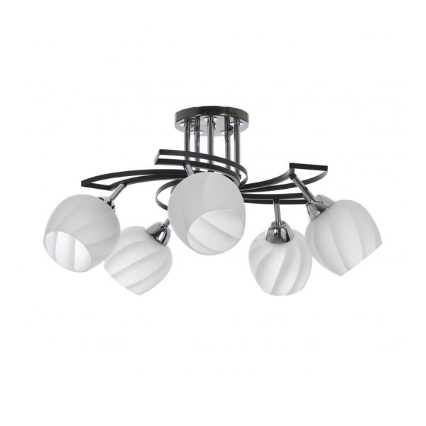 МЕТАЛЕН ПОЛИЛЕЙ ТЪМНО СИВ 5X40W 1762/5 BP