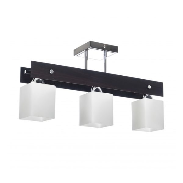 СТЪКЛЕН ПОЛИЛЕЙ ВЕНГЕ+ХРОМ 3X40W 1765/3 BP