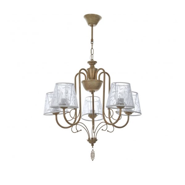 МЕТАЛЕН ПОЛИЛЕЙ КРЕМ 5X40W 1766/5 YG